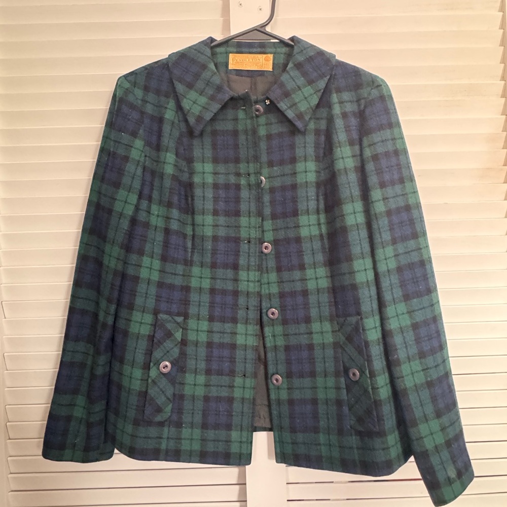 Pendleton Green and Blue Plaid jacket